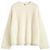 Totême toteme Boxy Bouclé-Strick Milch Weiß
