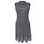 Autre Marque FURFUR Glänzendes Strick-Camisole-Kleid Schwarz Silber
