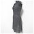 Autre Marque FURFUR Glänzendes Strick-Camisole-Kleid Schwarz Silber - Ansicht 3