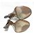 Fendi Leder Lackleder High Heel Sandalen Braun Weiß - Ansicht 5