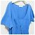 Stella Mc Cartney Vestido de algodão com decote em U e mangas curtas Stella McCartney Azul - vista 4