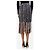 Msgm Falda midi de tweed negro con flecos - talla UK 8 - vista 3