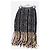 Msgm Falda midi de tweed negro con flecos - talla UK 8 - vista 4