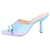 Autre Marque Light blue leather mules - size EU 37 (UK 4)  ref.2583652