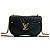 Borsa a spalla in pelle New Wave con catena 2 in 1 Louis Vuitton Nero
