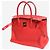Hermès Borsa Birkin 30 rossa in pelle Clémence Rosso - vista 6