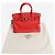 Hermès Borsa Birkin 30 rossa in pelle Clémence Rosso - vista 8