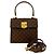Céline Mini borsa 2 in 1 in pelle con logo Macadam di CELINE Marrone