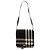 Borsa a spalla in lana a quadri mega nera Burberry Nero