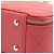 Chanel Rosso Trapuntato in Agnello Chic Riviera Vanity Case con Manico - vista 7