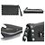 Clutch in pelle nera Valentino Garavani Nero - vista 3