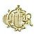 Spilla Emblema Christian Dior D'oro Metallico