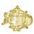 Spilla Emblema Christian Dior D'oro Metallico - vista 4