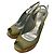 Gucci Wedge-Sandalen aus Lackleder