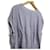 Autre Marque SOIL Leinenpulloverbluse Grau Hellblau  - Ansicht 4