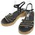 Timeless Sandali in pelle Chanel Coco Mark Nero
