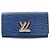 Cartera larga Louis Vuitton Epi Denim Azul