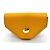 Monedero Hermès Levain Quatre en cuero de cabra amarillo
