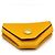 Monedero Hermès Levain Quatre en cuero de cabra amarillo - vista 3