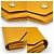Monedero Hermès Levain Quatre en cuero de cabra amarillo - vista 5
