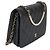 Wallet On Chain Cartera de Perlas de Cordero Gris Oscuro Iridiscente con Cadena de Chanel Castaño - vista 4