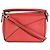 Borsa Mini Puzzle in Pelle di Vitello Scarlet Loewe Rosso - vista 2
