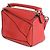 Borsa Mini Puzzle in Pelle di Vitello Scarlet Loewe Rosso - vista 3
