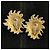 Yves Saint Laurent Orecchini vintage YSL di Robert Goossens Circa 1980 D'oro - vista 2