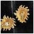 Yves Saint Laurent Orecchini vintage YSL di Robert Goossens Circa 1980 D'oro - vista 3