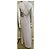 Vera Wang Abito da sera argento in satin e chiffon Grigio - vista 5