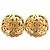 Timeless Vintage Coco Mark Gold Clip Ohrringe von Chanel Golden