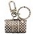 Portachiavi Charm Keepall Damier Louis Vuitton Argento