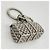 Portachiavi Charm Keepall Damier Louis Vuitton Argento - vista 4