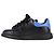 Sneakers Oversized Alexander McQueen in Pelle Nera Nero - vista 4