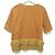 Autre Marque Camiseta con dobladillo de ganchillo con flecos COOHEM Castaño - vista 2