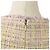 Timeless Chanel V-Ausschnitt Sommer-Tweed-Kleid Pink Mehrfarben Lila Gelb - Ansicht 5