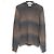 Autre Marque Tricô de Alpaca com Borda em Gradiente Settefili Cashmere Marrom Bege