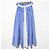 Autre Marque Falda larga Ray Beams a rayas Blanco Azul