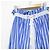 Autre Marque Falda larga Ray Beams a rayas Blanco Azul - vista 3