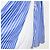 Autre Marque Falda larga Ray Beams a rayas Blanco Azul - vista 4
