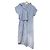 Autre Marque Abito camicia a maniche corte a righe Cedric Charlier Blu