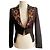 Atemberaubender schwarzer DENNY ROSE Blazer mit bunten Kristallen Mehrfarben