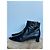 Botines Louis Vuitton de cuero negro con hebilla LV - vista 2