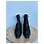 Botines Louis Vuitton de cuero negro con hebilla LV - vista 3