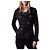Chaqueta de algodón con cinturón Burberry Negro