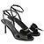 Prada Sandali con tacco "VERNICE CRYSTAL" Nero