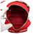 Zaino Prada Red Impuntu Tessuto Rosso - vista 4