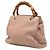 Bamboo Borsa shopper piccola in pelle di vitello rosa Gucci con bambù - vista 2