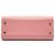 Borsa a tracolla monogramma in pelle rosa Saint Laurent piccola - vista 3
