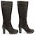NUEVAS BOTAS ALTAS LOUIS VUITTON BETH 39.5 LOGO LV BOTAS MARRONES Castaño - vista 3
